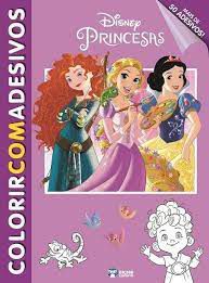 Disney Colorir Adesivo Princesas - Bicho Esperto