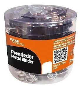 Binder Clip 32mm Cx/24 Preto - Jocar