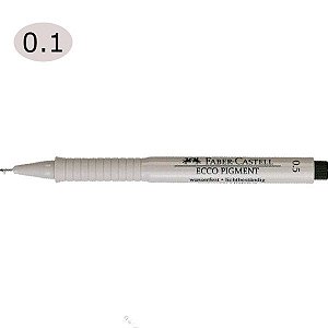 Caneta Nanquim 0.1mm Ecco Pigment Preta - Faber