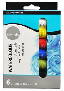 Aquarela Simply 12ml Set 6 Cores - Canson