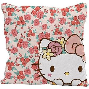 Capa Almofada 45x45 Hello Kitty Rosa - Urban