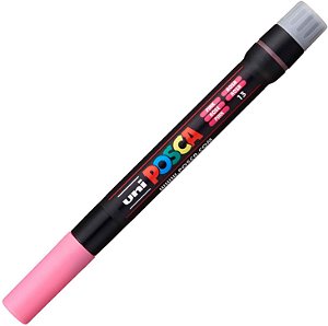 Caneta Brush Posca Rosa - Uni