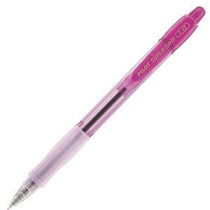 Caneta Esf 1,0mm Ret Grip Color Rosa - Pilot