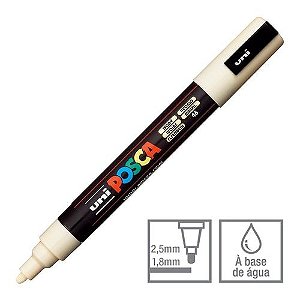 Caneta Bulled Shaped Posca 5m Ivory - Uni