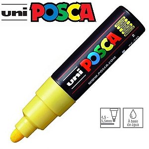 Caneta Bulled Shaped Posca 7m Amarelo - Uni