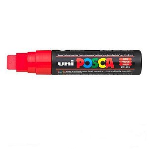 Caneta Bulled Shaped Posca 17k Vermelho - Uni Ball