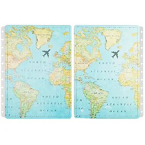 Capa E Contra G Mapa Mundi Az- Caderno Inteligente