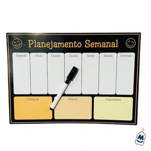 Planner Semanal Magnetico C/caneta - Imporiente