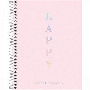 Caderno Esp Cp Coleg 10m 160f Happy Rosa - Tilibra