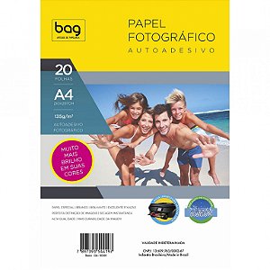 Papel A4 135g 20f Fotografico Adesivo - Bahia