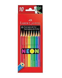 Ecolapis Cor C/10 Neon Aquarelavel - Faber Castell