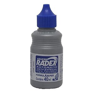 Tinta P/carimbo E Automatic 40ml Azul - Radex