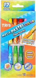 Oleo Mega Pastel C/12 Cores - Tris