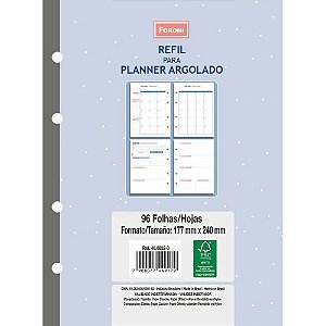 Refil Planner 177x240cm Argolado - Foroni