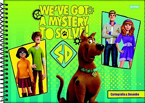 Caderno Esp Cartografia Cd 80f Scooby Doo -jandaia