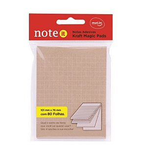 Bloco Notas Adesivas 80f Magic Kraft- Molin