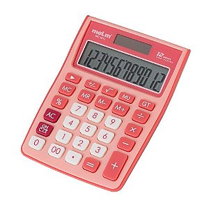 Calculadora Mesa 12 Digitos Mc3812 Rosa - Molin