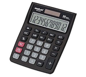 Calculadora Mesa 12 Digitos Mc3812 Preta - Molin