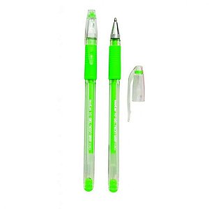 Caneta Gel 0,7mm Grip Neon Verde Claro - Molin