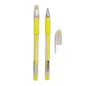 Caneta Gel 0,7mm Grip Neon Amarelo - Molin