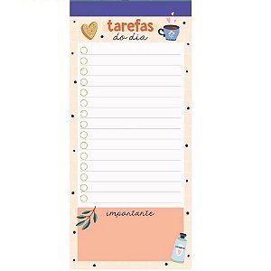 Bloco Notepad Magnetico Laranja- Cartoes Gigantes