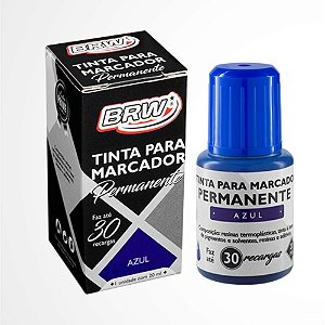 Tinta Para Marcador Permanente Azul - Brw