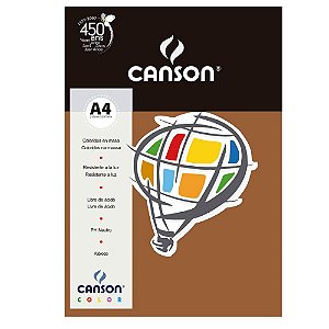 Papel A4 180g 10f Color Chocolate - Canson