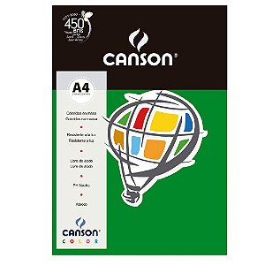 Papel A4 180g 10f Color Verde Escuro - Canson