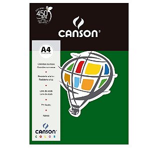 Papel A4 180g 10f Color Verde Amazonas - Canson