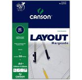 Papel Escolar 63g A4 C/50f Layout Margea - Canson