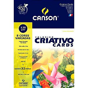 Papel A3 Criativo  8 Cores- Canson