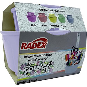 Organizador Mesa Multifuncional Lilas - Radex