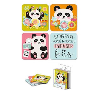 Porta Copos C/4 Magnetico Panda - Me Encanta