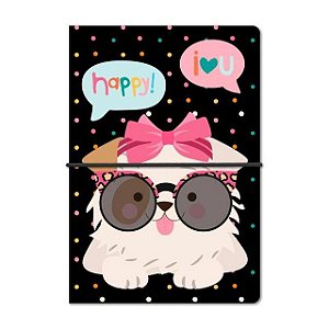 Caderno Duplo Happy Cachorro - Me Encanta