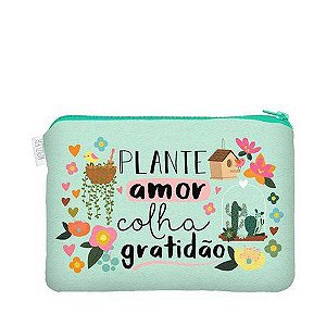 Necessaire Flat M Jardim - Me Encanta