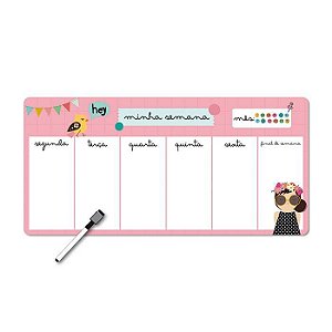 Memo Board Magnetico Horiz Happy Hey - Me Encanta