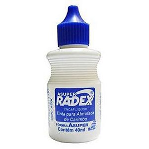 Tinta Carimbo Tincar 40ml Super Azul - Radex