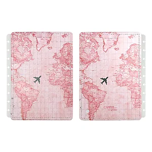 Capa E Contra M Mapa Mundi Rs- Caderno Inteligente