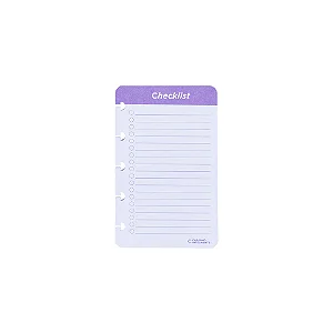 Refil Unico Checklist - Caderno Inteligente
