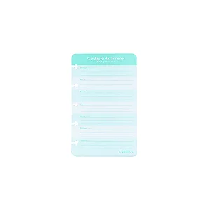 Refil Unico Meals Groc List - Caderno Inteligente
