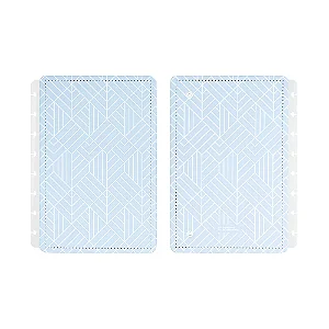 Capa E Contra A5 Ice Blue - Caderno Inteligente