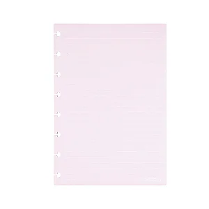 Refil A5 Pautado 90g 50f Rosa- Caderno Inteligente