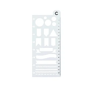 Regua Stencil Inspiradora - Caderno Inteligente