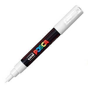 Caneta Bulled Shaped 0,7mm Posca 1m Branco - Uni