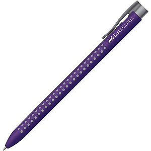 Caneta Esf Grip Retratil Media Violeta - Faber