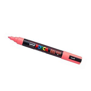 Caneta Bulled Shaped Posca 5m Rosa Coral - Uni