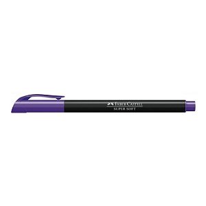 Caneta Hidrografica Supersoft Roxo - Faber