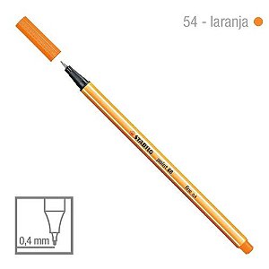 Caneta Point 88/54 0,4mm Laranja - Stabilo