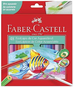 Ecolapis Cor C/48 Aquarelavel - Faber Castell