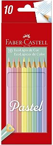 Ecolapis Cor C/10 Cores Pastel - Faber Castell